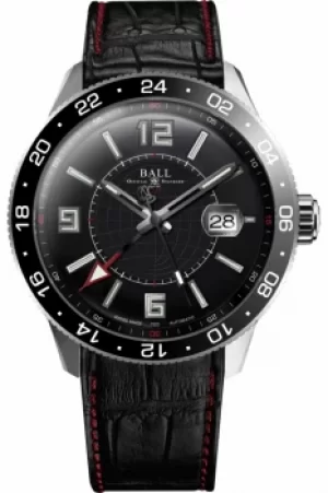 Image of Mens Ball Engineer Master II Pilot GMT Automatic Watch GM3090C-LLAJ-BK