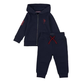 Image of US Polo Assn Zip Track Suit Baby Boys - Blue