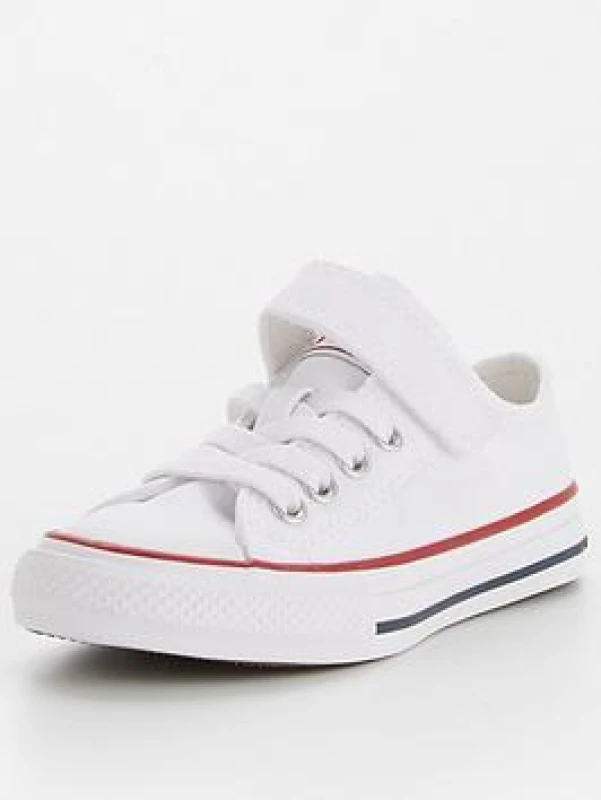 Image of Converse white all star lo 1v Junior trainers White UK 12 (EU 30)