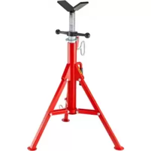 Image of VEVOR V Head Pipe Stand Adjustable Height 28-52" 4500lbs/2 Tons Pipe Jack Stands Folding Portable High Folding Pipe Stand with V Head Fold A Trailer J