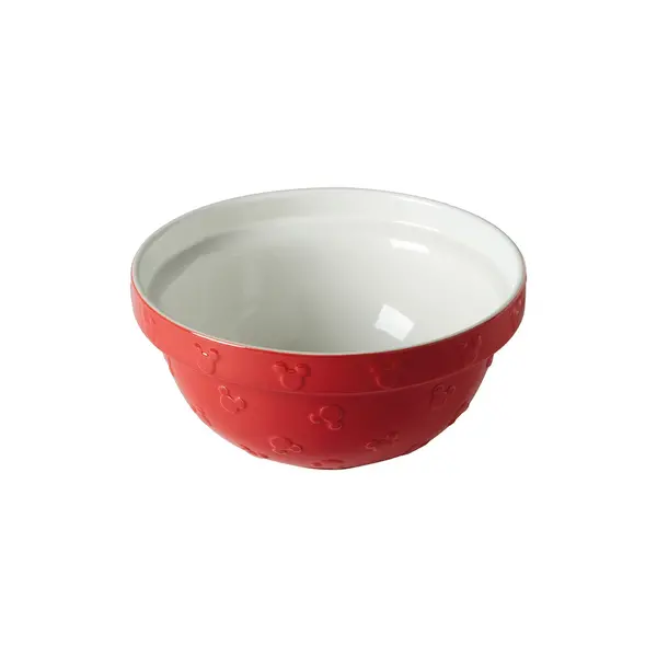 Image of Prestige x Disney Bake with Mickey Ceramic Mixing Bowl Red