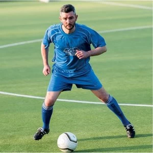 Image of Precision Lyon Training Shirt & Short Set 26-28 Royal/White