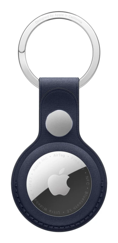 Image of Apple Apple AirTag FineWoven Key Ring - Navy MGG14ZM/A