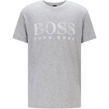 Image of Boss Crew Neck Large Logo T Shirt - Grey
