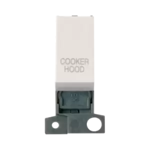 Image of Click Scolmore MiniGrid 13A Double-Pole Ingot Cooker Hood Switch Polar White - MD018PW-CH