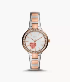 Image of Fossil Women Weslee Mechanical Automatic Two-Tone Stainless Steel Watch