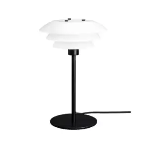 Image of Table Lamp Opal, Matt Black 20cm