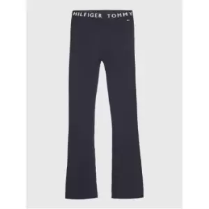 Image of Tommy Hilfiger Branded Rib Pants - Blue