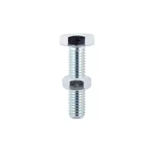 Image of Timco Set Screws DIN933 Grade 8.8 & Hex Nut DIN934 Silver - M12 x 50 (2 Pack)
