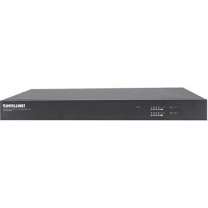 Image of Intellinet 8 Port Gigab PoE+ Managed AV-Switch 2xSFP Uplink Ports auf der Rueckseite Layer2+ 19 RJ45/SFP switch box 8 + 2 ports 1.000 Mbps