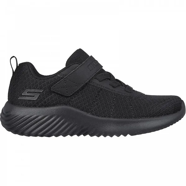 Image of Skechers Boys Bounder Baronik Adjustable Strap Shoes UK Size 12 (EU 30) Black SKE2285-BBK-12