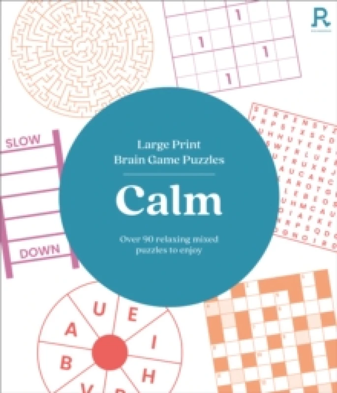 Image of Large Print Brain Game Puzzles - Calm : Over 90 Relaxing Mixed Puzzles To Enjoy Paperback / softback