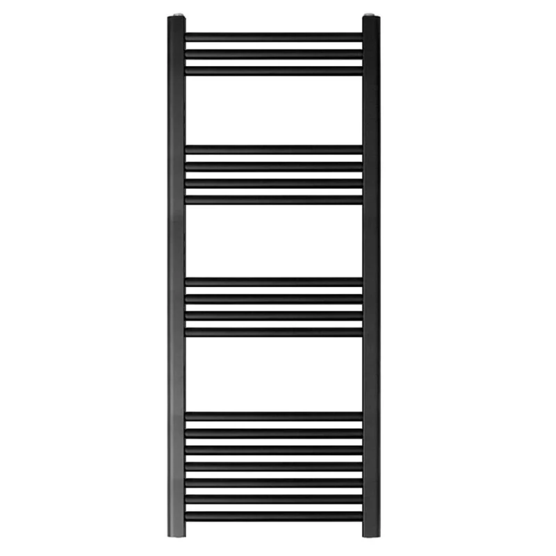 Image of Balterley Straight Heated Towel Rail Radiator, 376W, 500 x 1200mm, Anthracite in Grey Grey Unisex
