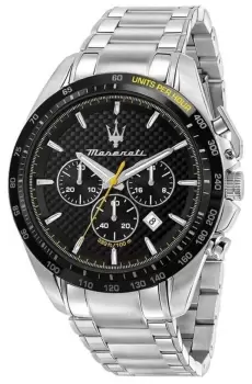 Image of Maserati R8873612042 Mens Traguardo Black Chronograph Watch