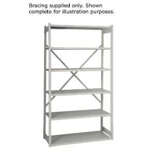 Image of Bisley Shelving Bracing Kit W1000mm Grey 10ESEBK-AT4