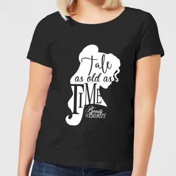 Image of Disney Beauty And The Beast Princess Belle Tale As Old As Time Womens T-Shirt - Black - 3XL