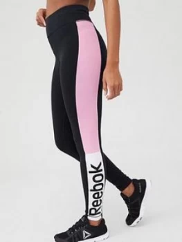 Image of Reebok Training Essentials Linear Logo Legging - Pink