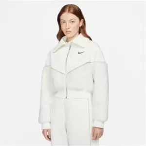 Image of Nike Clash Sherpa Jacket Womens - White