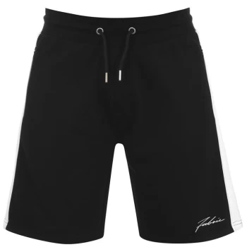 Image of Fabric Panel Shorts Mens - Black
