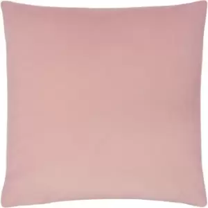 Image of Evans Lichfield Sunningdale Velvet Cushion Cover (50cm x 50cm) (Powder Pink)