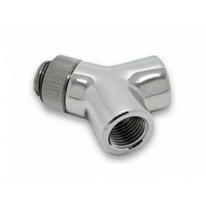 Image of EK Water Blocks EK-AF Y-Splitter Rotary 2F-1M G1/4 Nickel