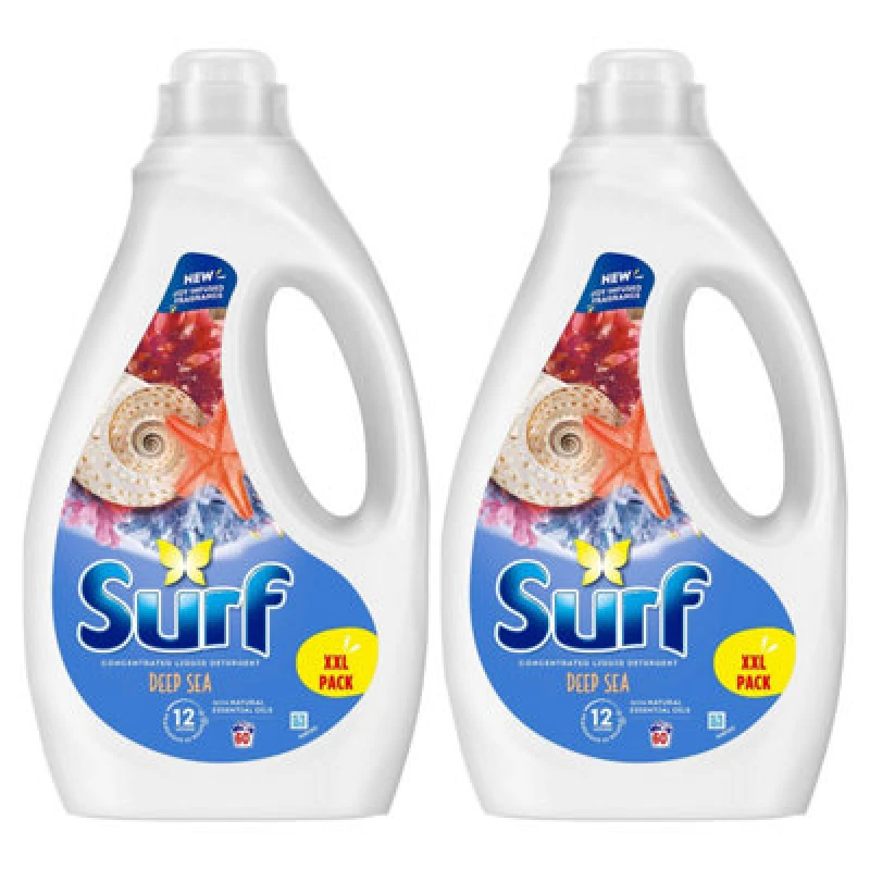Image of Surf Laundry Washing Liquid Detergent Deep Sea 3.24 L, 120 Washes, 2Pk