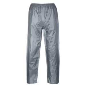 Image of Classic Mens Water Splash Rain Trousers Grey S