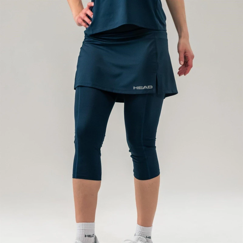 Image of Head Club 3 Quarter Tights Skort Dark Blue female 8 (XS)