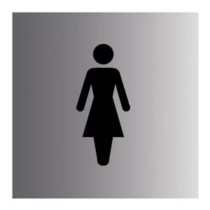 Image of Ladies Self-adhesive labels (H)100mm (W)100mm