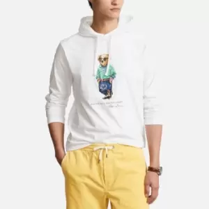 Image of Polo Ralph Lauren Mens Hooded Long Sleeve Top - White Beach Bear - S
