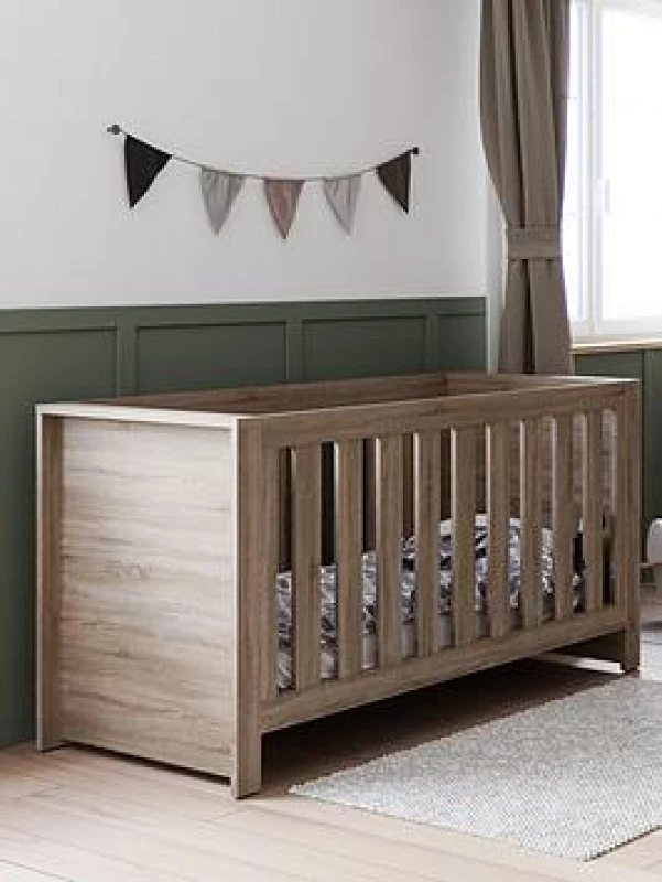 Image of Little Acorns Ellesmere Cot Bed Truffle Oak