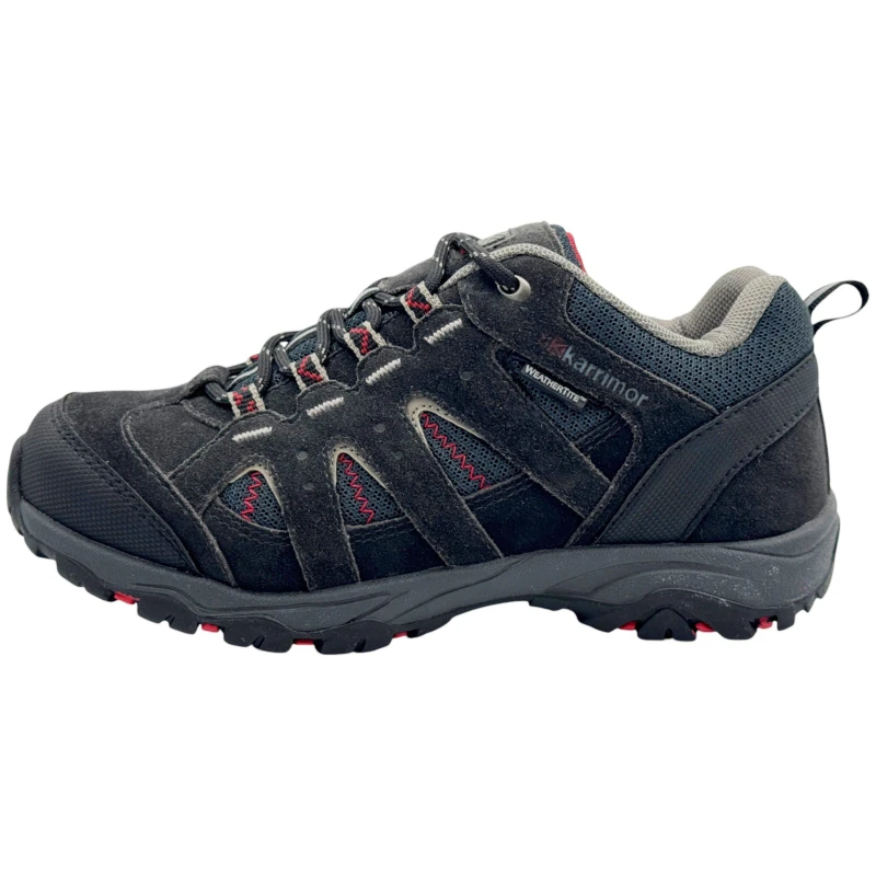 Image of Karrimor Mount Waterproof Walking Shoes Juniors Black/Red male 3 (35.5)