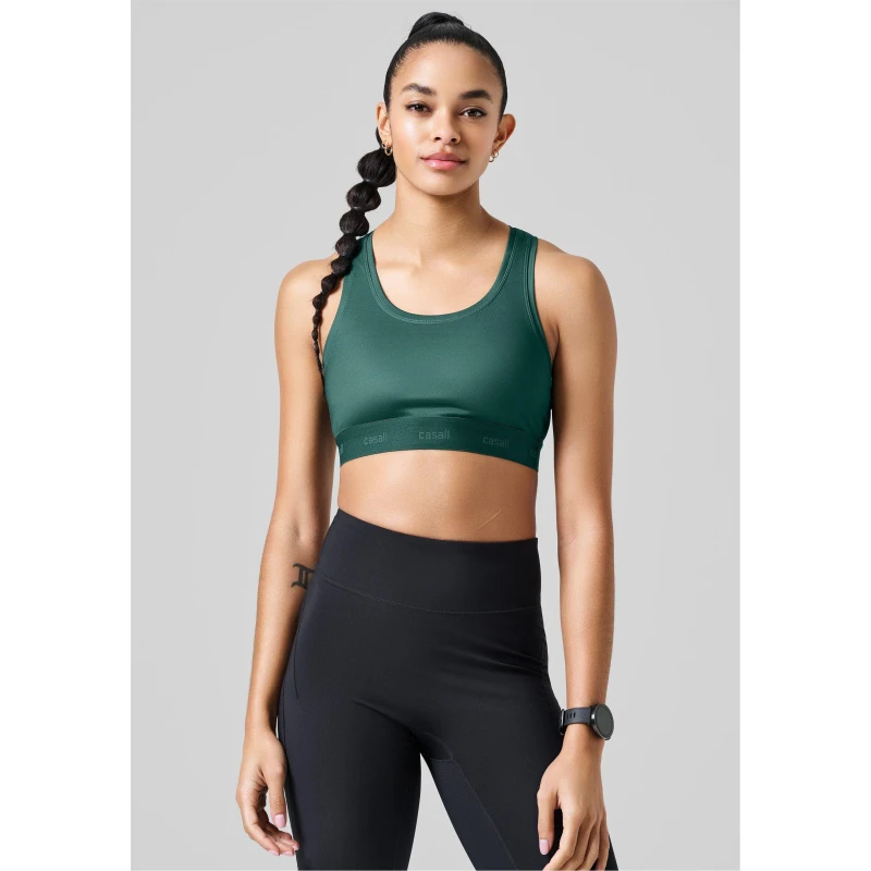 Image of Casall Womens Medium Impact Sports Bra Green female 14 (L)
