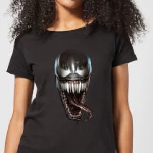 Image of Venom Face Photographic Womens T-Shirt - Black - S