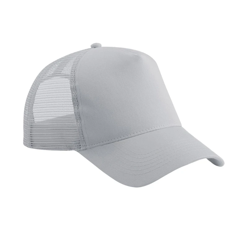 Image of Beechfield Trucker Cap in Light Grey Light Grey Unisex One Size