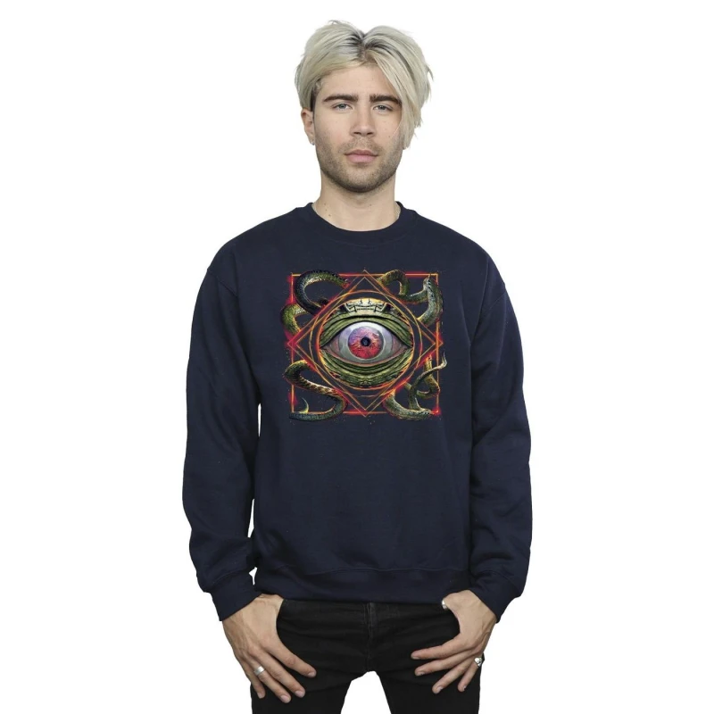 Image of Marvel Marvel Men Doctor Strange Snake Eyes Sweatshirt in Navy Size: Small Navy S Male 5059934256002