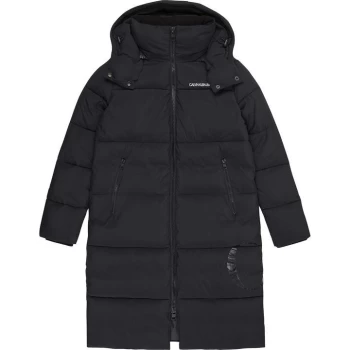 Image of Calvin Klein Jeans Calvin Klein Side Logo Long-line Jacket - CK BLACK