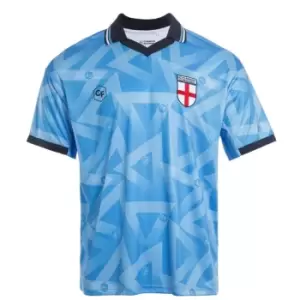 Image of Classicos de Futebol England Retro Fan Shirt Mens - Blue