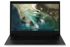Image of Samsung Galaxy Chromebook Go Chrome OS 14”, Celeron, 4GB in Silver (XE345XDA-KA2UK)