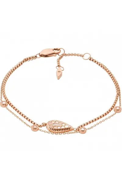 Image of Fossil Jewellery Plated Stainless Steel Bracelet - Jf04152791 Rose
