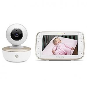 Image of Motorola MBP855 CONNECT Smart Video Baby Monitors with Wi Fi Internet Viewing White