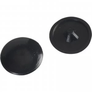 Image of Forgefix Pozi Screw Cover Caps Black Pack of 50
