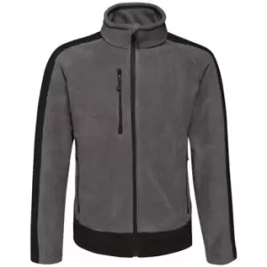 Image of Professional CONTRAST 300 Full Zip Fleece mens Fleece jacket in Grey - Sizes UK XS,UK S,UK M,UK L,UK XL,UK XXL,UK 3XL,UK 4XL