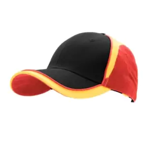 Image of Result Unisex National Flags Baseball Cap (One Size) (German Colours)