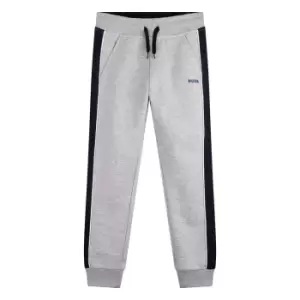 Image of Boss Kids Boys Side Panel Drawstring Joggers In Grey - Size 8 Years