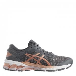 Image of Asics GEL Kayano 26 Ladies Running Shoes - Grey/Pink