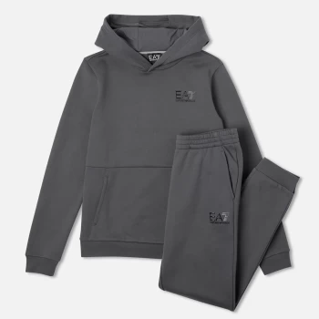Image of EA7 Boys' Train Core ID Tracksuit - Grey - 8 Years