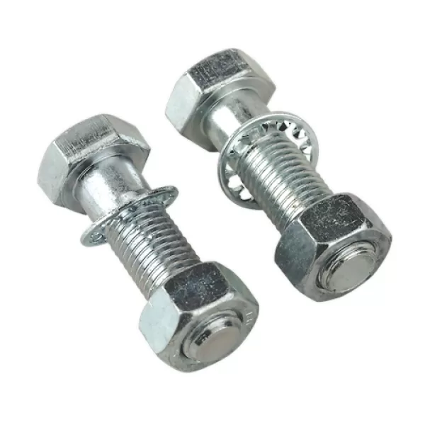 Image of Genuine SEALEY TB27 Tow Ball Bolts & Nuts M16 x 55mm Pack of 2