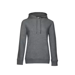 Image of B&C Womens/Ladies Queen Hoody (S) (Heather Mid Grey)