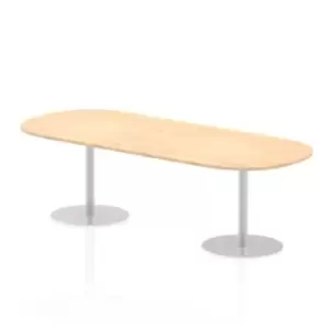 Image of Italia 2400mm Poseur Boardroom Table Maple Top 725mm High Leg